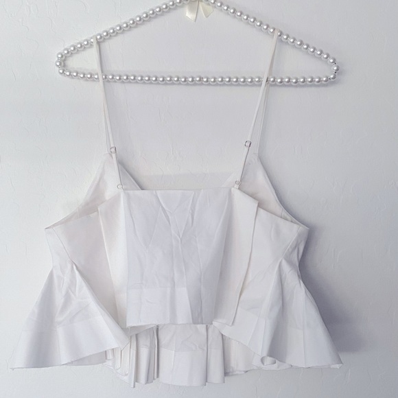 T by Alexander Wang Pleated Crop Top - Picture 2 of 6